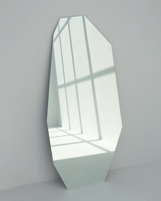Edgy Frameless Floor Mirror