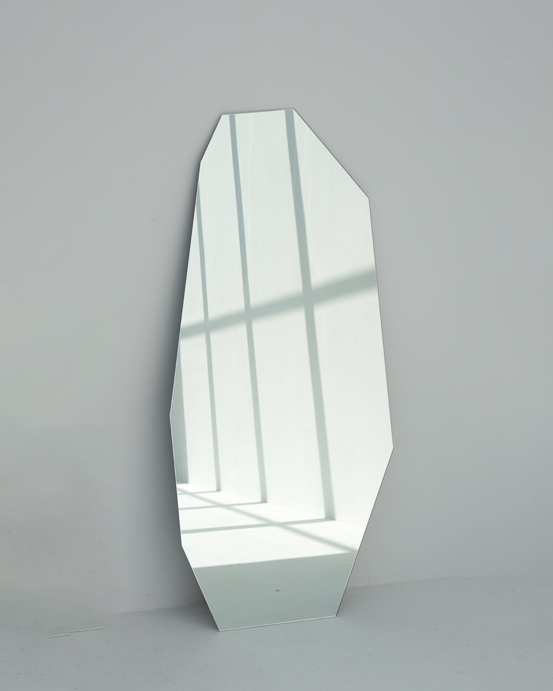 Edgy Frameless Floor Mirror