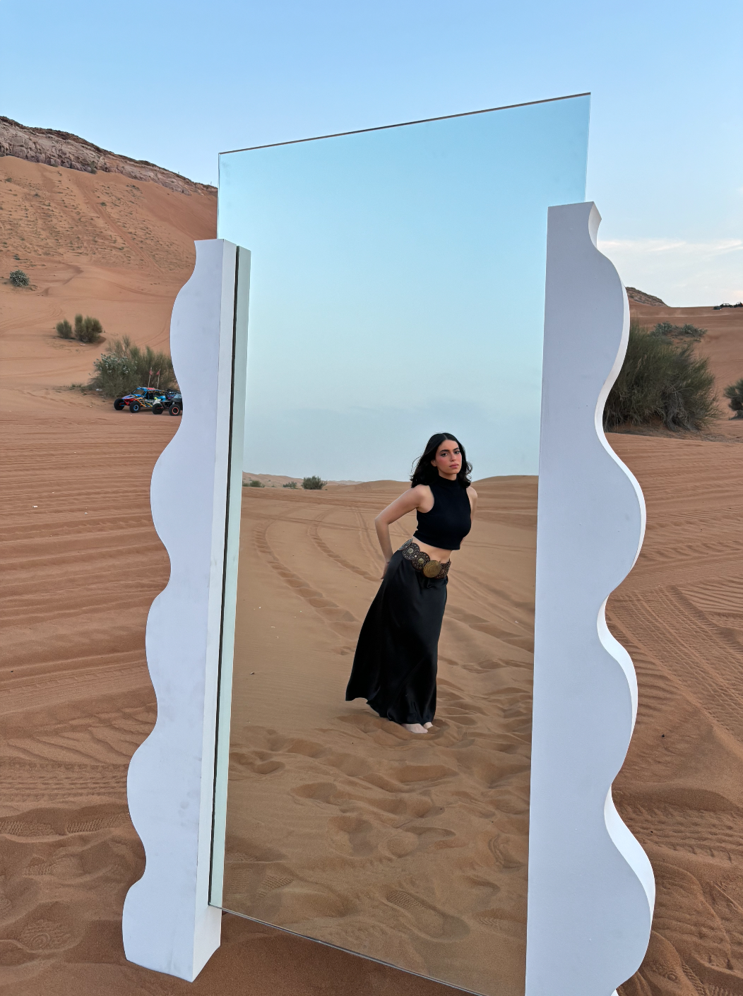Abstract Dunes Mirror
